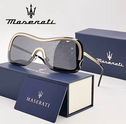 MASERATI Sunglasses New Fashion goggles Stylish Unframed Metal rimmed Shades for Men Women Cool Pose Trendy Design 10785