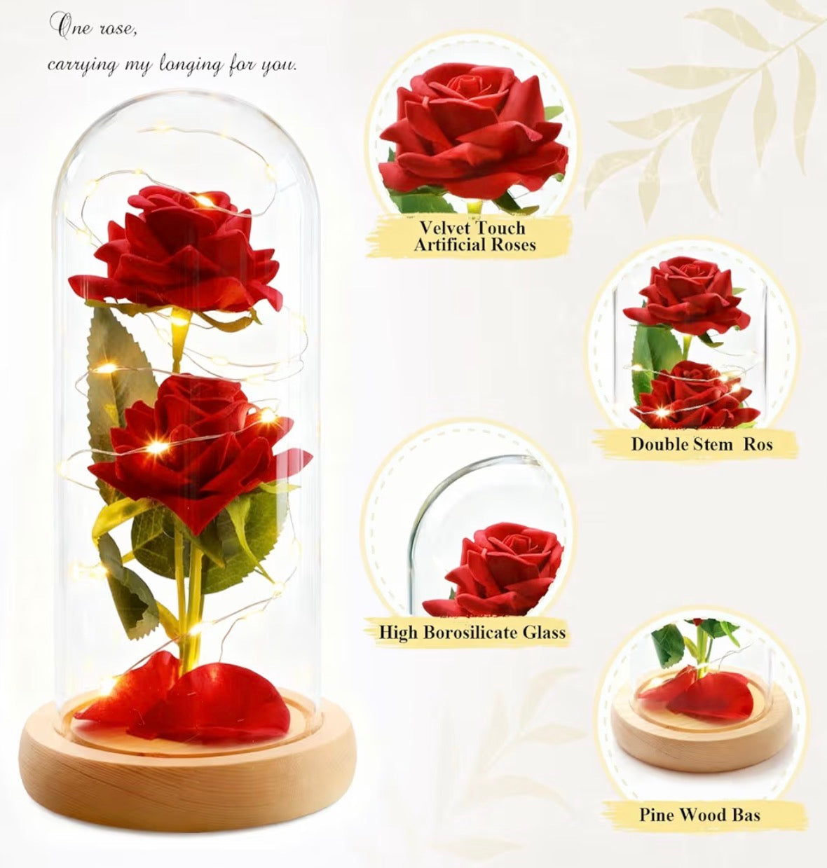 ADAZ Galaxy Rose Gift for Her,Light Up Rose Flowers for Women/Wife/Mother/Girlfriend,Artificial Flower Rose in Glass Dome Present for Valentines Day,Christmas,Birthday,Anniversary
