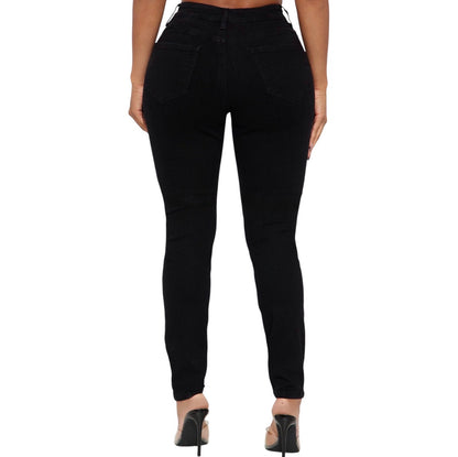 Tall Vibe Check Curvy Stretch Skinny Jeans Black