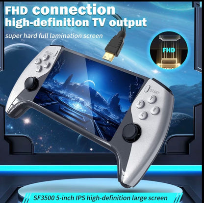 WUDS SF3500 Retro Handheld Game Console with 5 Inch IPS Screen