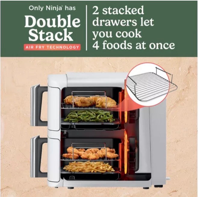 Double Stack XL 2 Drawer Air Fryer 9.5L | SL400UK - White