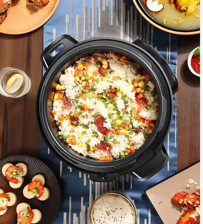 16-In-1 Multi Cooker 6L Pressure Non-Stick Rice Slow Cook Keepwarm Digital 1000W