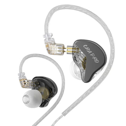 CRA Pro HIFI Earphones DLC Diamond Diaphragm Dynamic Earbuds with Replaceable Headphone Cables Sports Music Earphones