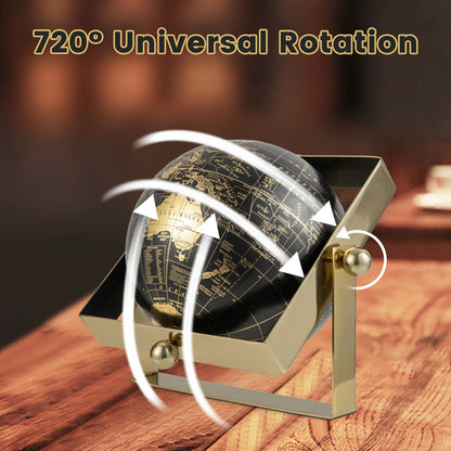 720-Degree Rotating Educational Geographic World Globe