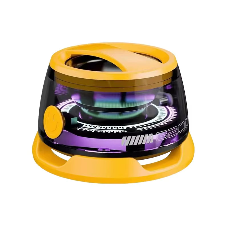 G200 Portable Bluetooth Speaker with RGB Lighting, Magnetic Design, Bluetooth 5.3 Technology, Compact Sound Box, 7-Hour Playback, and Integrated Phone Holder