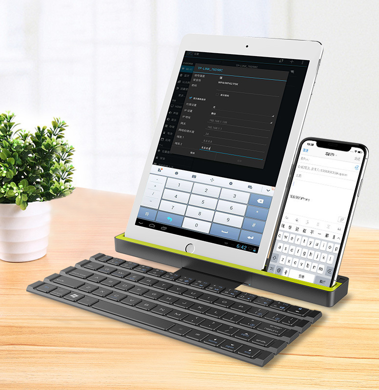 Office Portable Folding Wireless Reel Keyboard