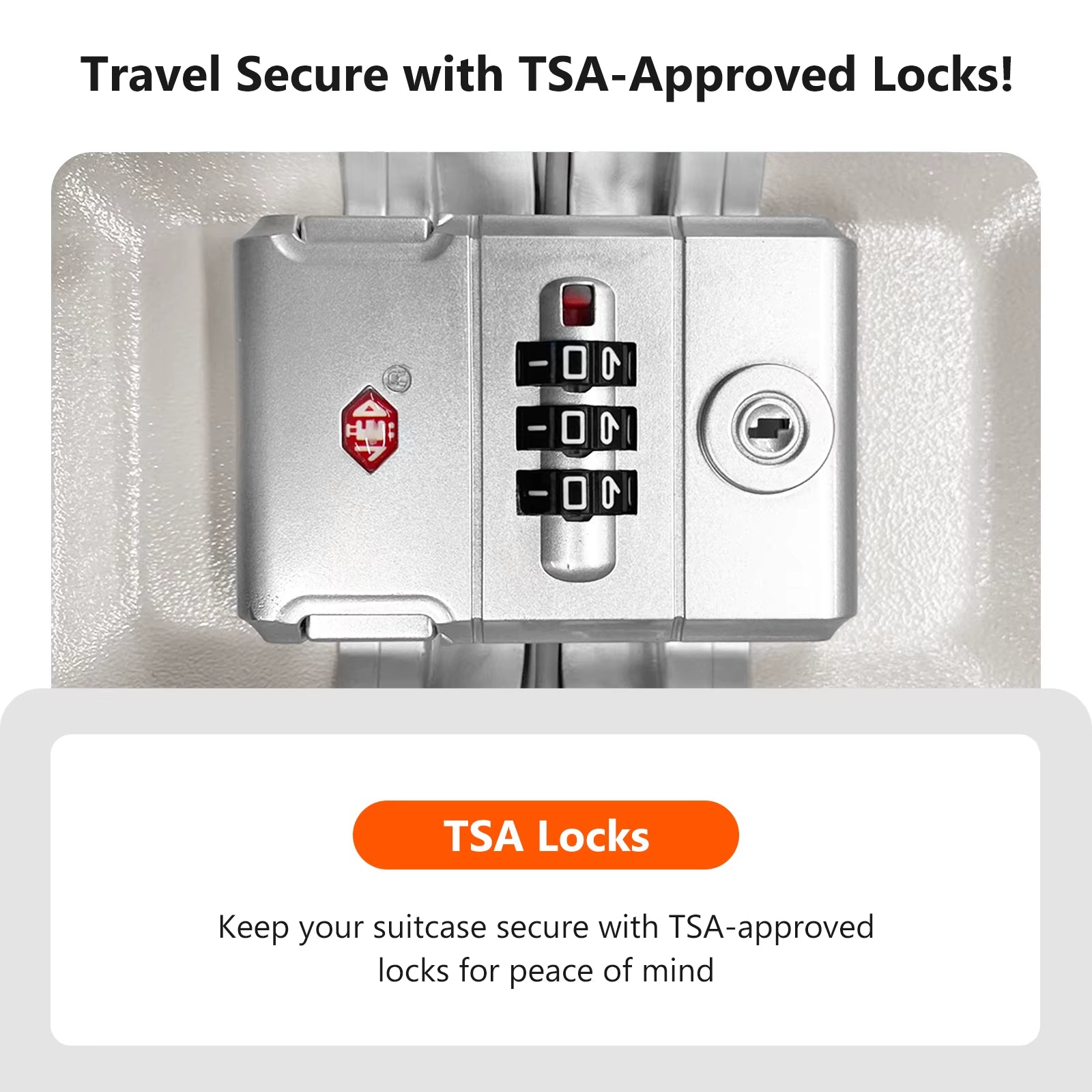 Luggage Aluminum Frame Hard Shell Trolley Case, TSA Lock, with Cup Holder and Phone Holder, USB, 20“-26”