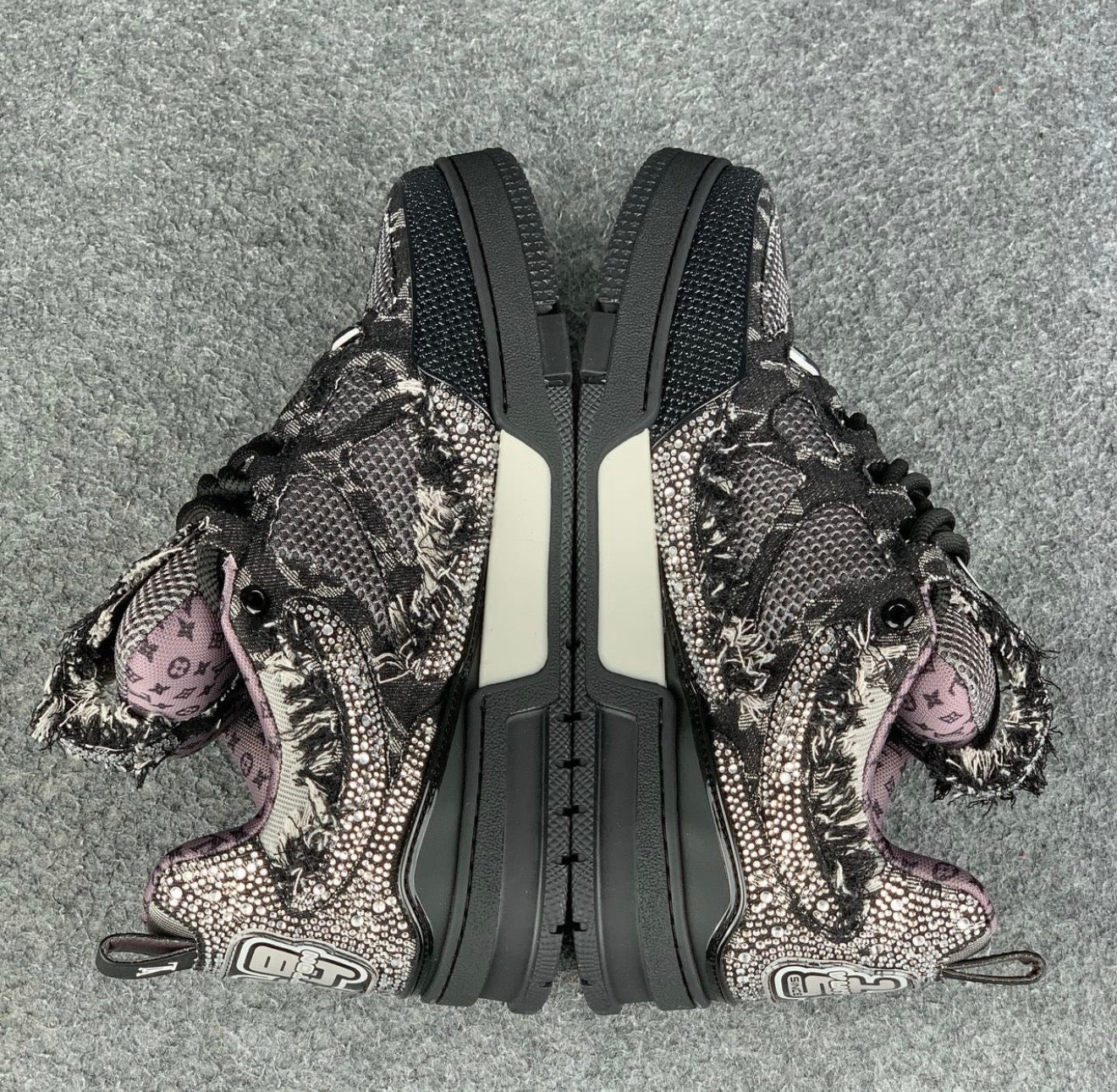 LV Skate Sneaker 'Black Swarovski
Monogram'