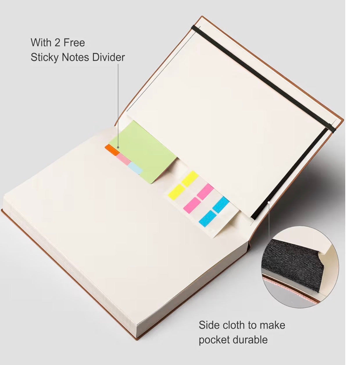 RETTACY A4 Lined Notebook 320 Pages 100 GSM