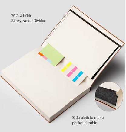 RETTACY A4 Lined Notebook 320 Pages 100 GSM