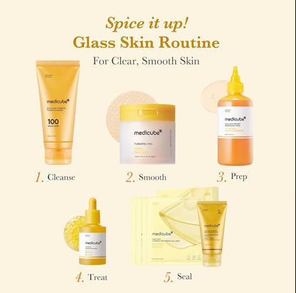 medicube Kojic Acid Turmeric Clarifying Toner Pads 70 Pads Korean Skincare