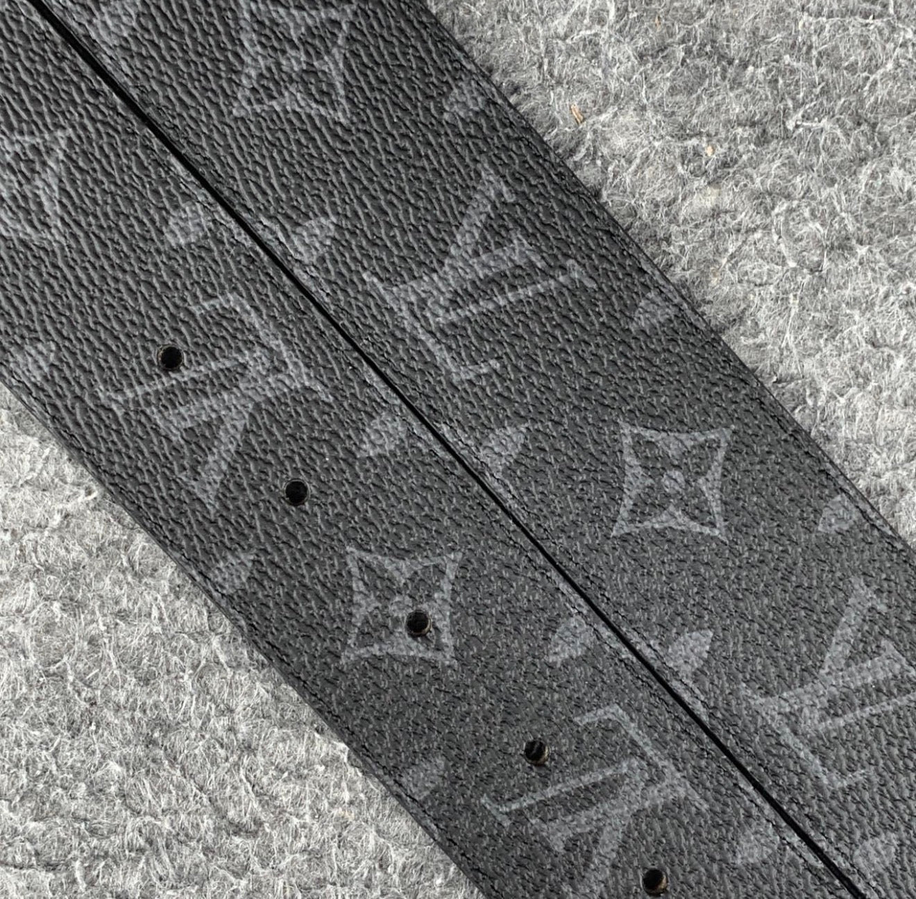 LV Initiales 40mm Belt 'Matte Black'