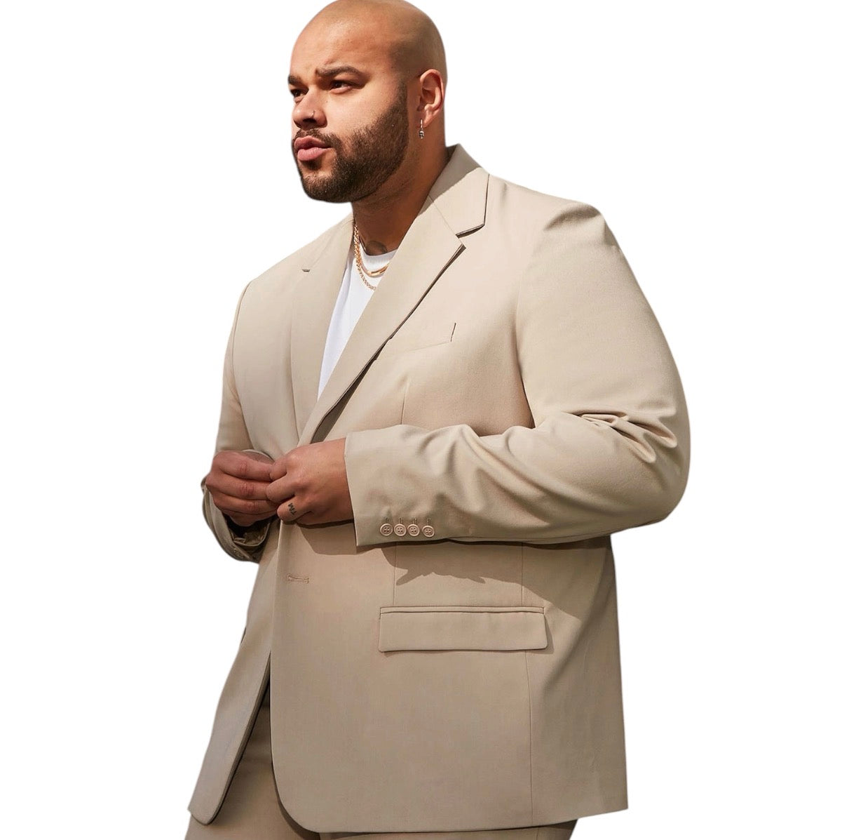 The Modern Stretch Suit Jacket Tan
