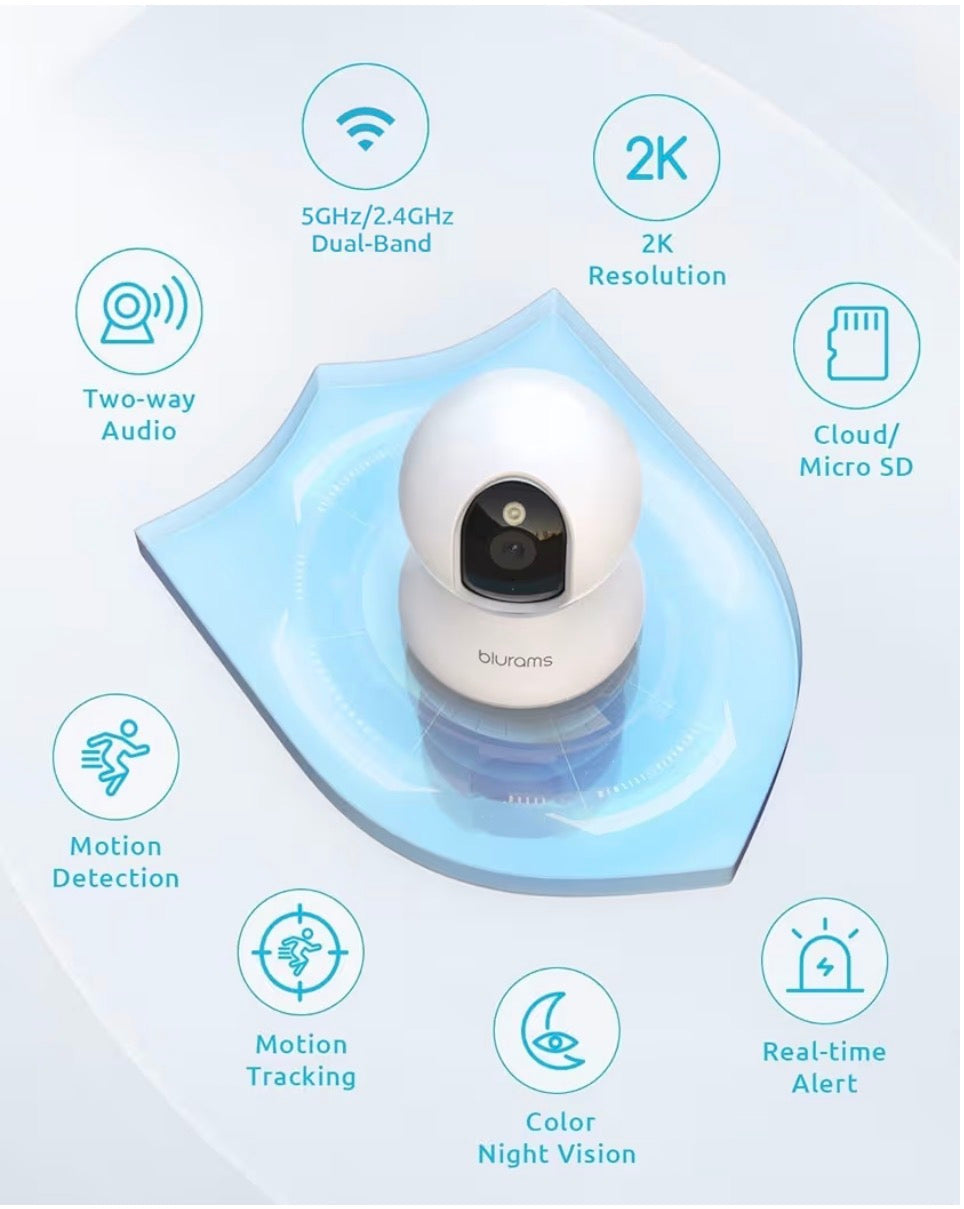 blurams 2K Pet Camera with 360° Motion Tracking