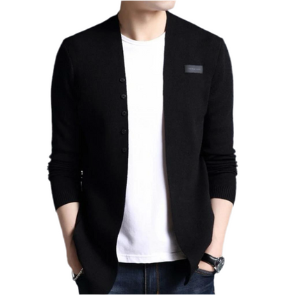 Mens Slim Fit Cardigan with Button Design