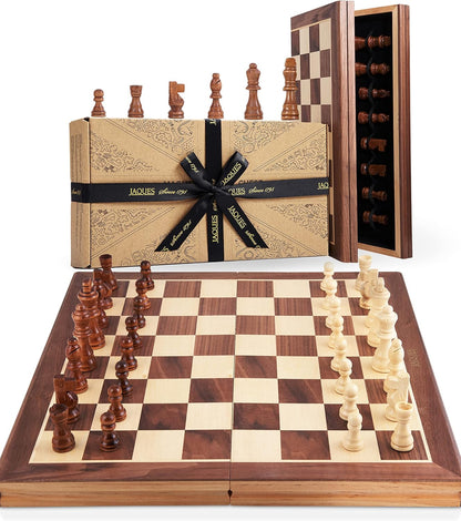 Wooden Chess Set | Folding Chess Board & Pieces | Chess Set for Adults | Luxury Traditional Games for Adults and Kids | since 1795
