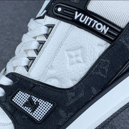 LV Trainer 'Black Monogram Denim'