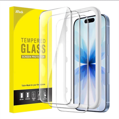 JETech iPhone 17 Screen Protector 3 Pack 9H Tempered Glass