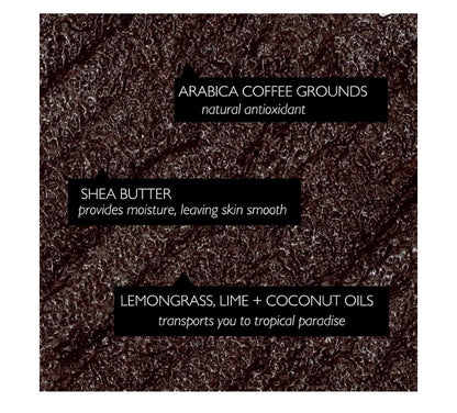 UpCircle Coffee Body Scrub with Lemongrass 220ml | Natural Exfoliator