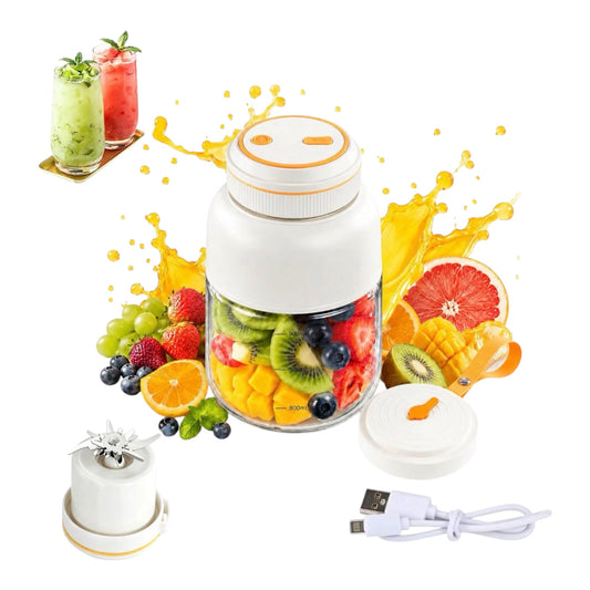 Portable Wireless Juicer Cup 1300ml USB Rechargeable Blender