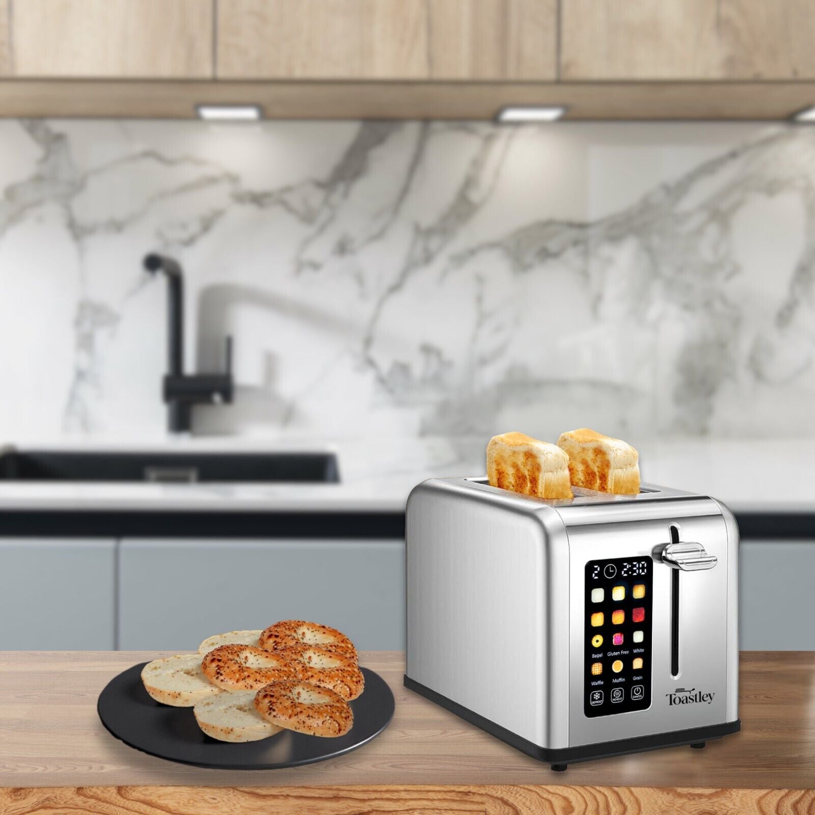 Toastley Smart Toaster 2 Slice with Screen Touch Control