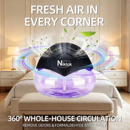 NIKLOK Water Filter Air Purifier Aromatherapy LED Night Light