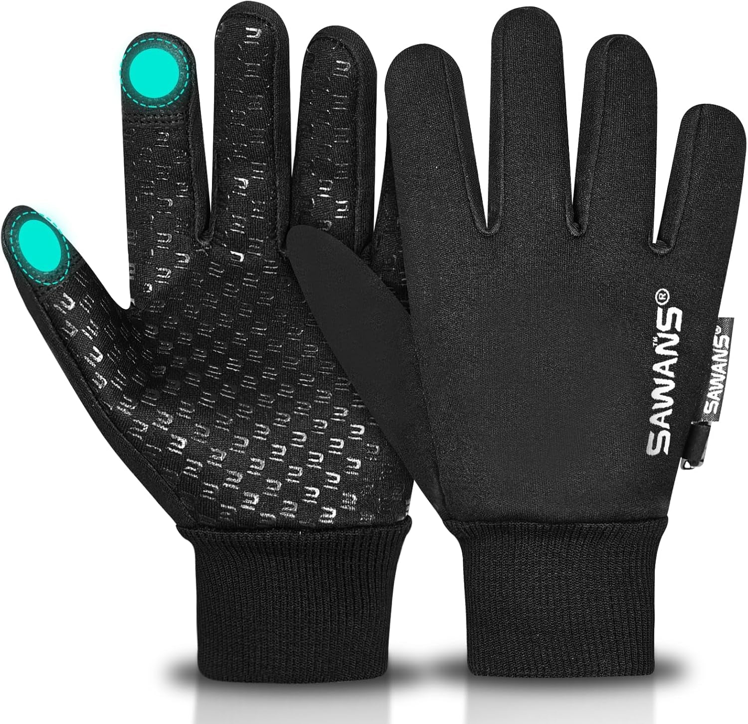 Kids Warm Winter Gloves Running Cycling Gloves Touch Screen Thermal Children Mittens Windproof Outdoor Anti-Slip Riding Sports Gloves Football Walking Ski for Boys Girls