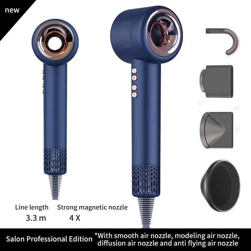 Super Hair Dryer 220V Leafless Hair Dryer Personal Hair Care Styling Negative Ion Tool Constant Anion Electric Hair Dryers