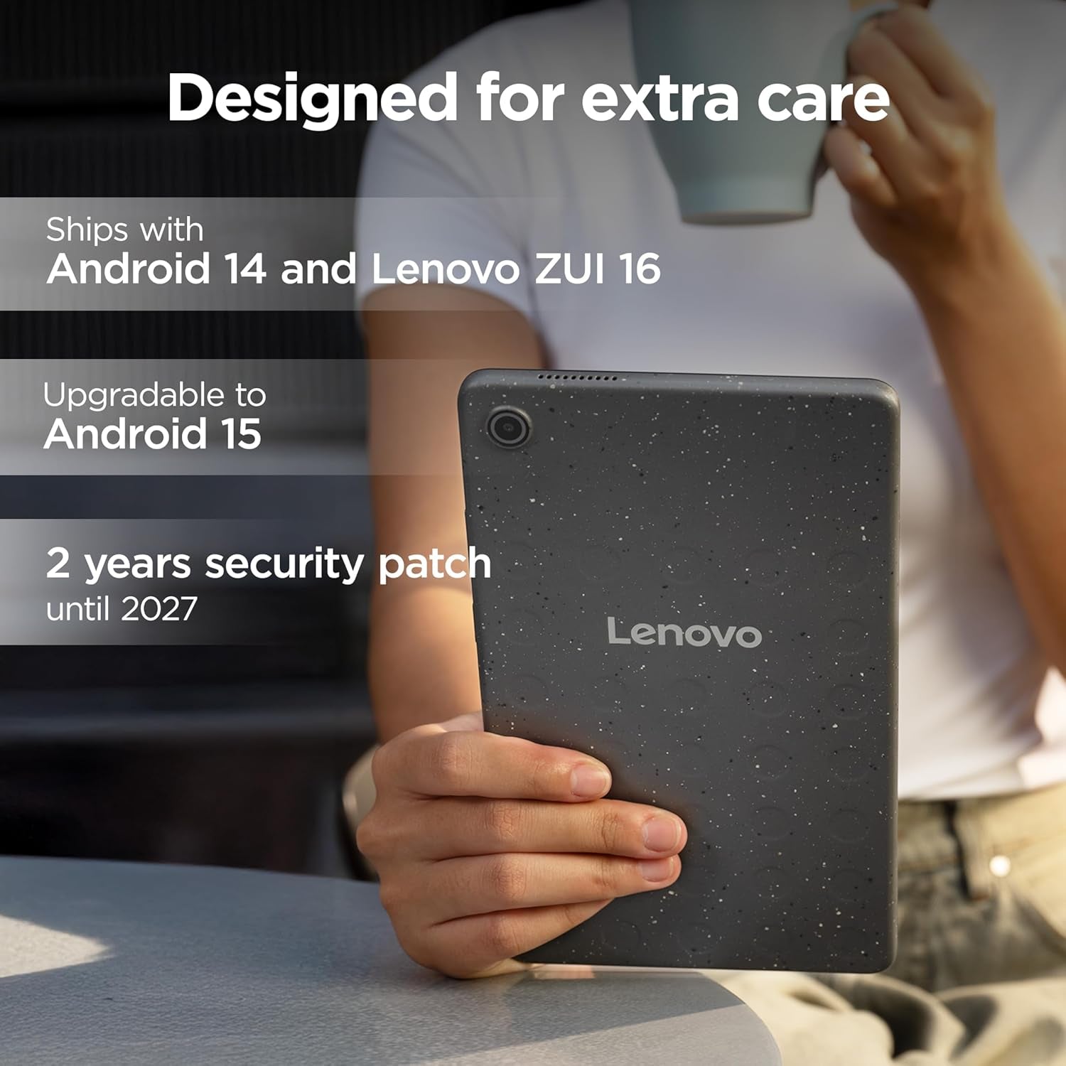 Tab One Android Tablet | 8.7 Inch HD Display | Mediatek Helio G85 | 4GB RAM | 64GB | Wi-Fi 5 | Clear Case