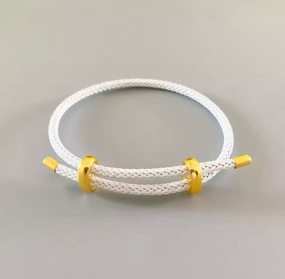 High Quality Bracelets Wire Rope Bangle for Women Colorful Handmade DIY Men Bracelets Adjustable Rope Bracelet Jewelry Wholesale
