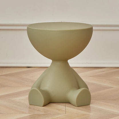 INS Cream Wind Coffee Table Nordic Plastic Sofa Side Tables Bedroom Bedside Tables Living Room Furniture round Small Low Stool