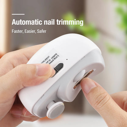 Electric Nail Clippers for Adult Baby Automatic Nail Clipper Trimmer Cutter Fingernail Toe Scissor Pedicure Manicure Polishing