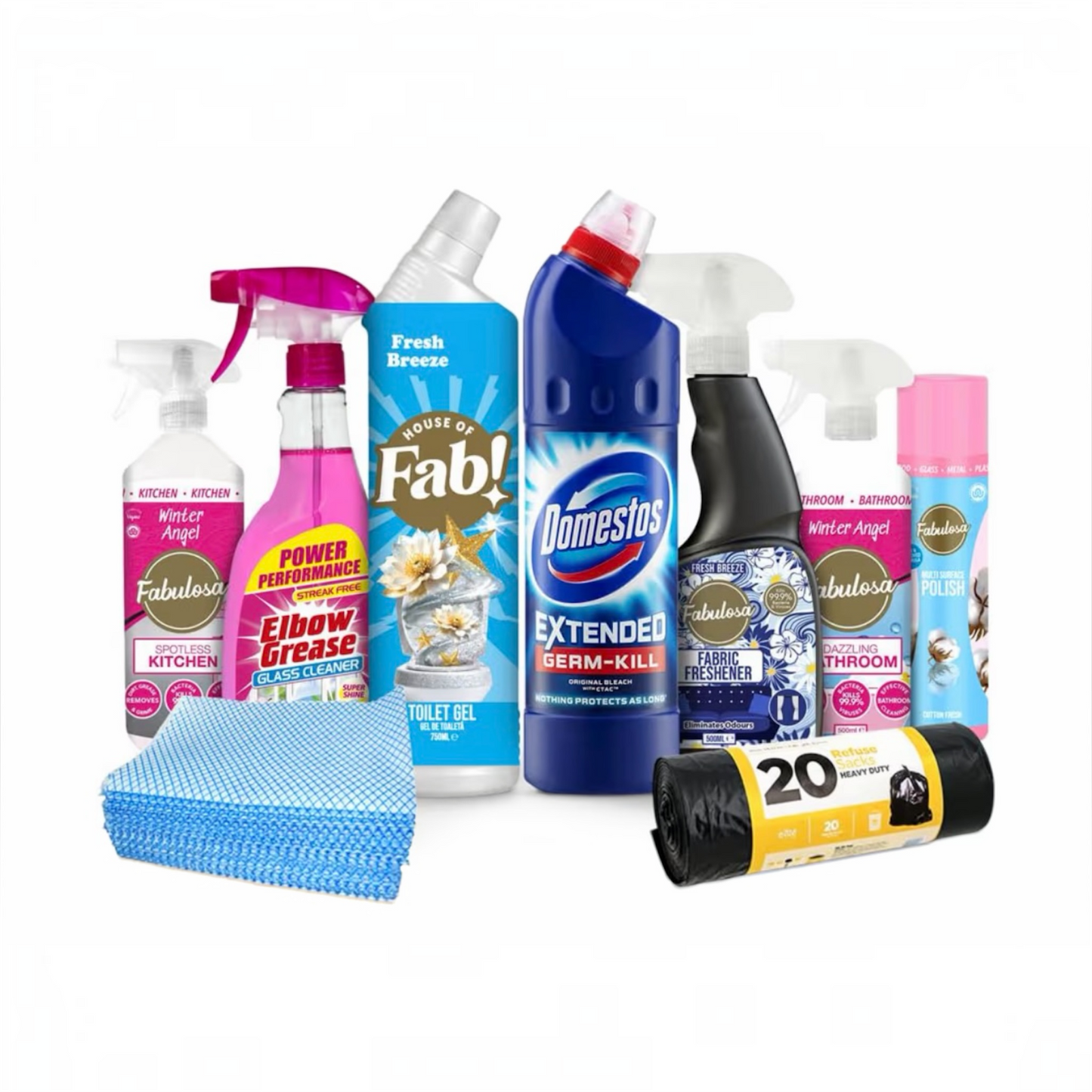 Sunday Blitz 9 Piece Cleaning Bundle