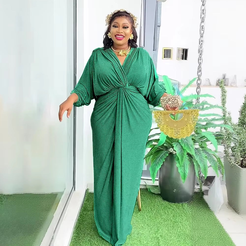 Plus Size Elegant African Dresses for Women Fashion Africa Clothing Turkey Wedding Party Gown Ankara Dashiki Robe Kaftan 2025