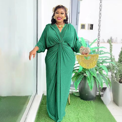 Plus Size Elegant African Dresses for Women Fashion Africa Clothing Turkey Wedding Party Gown Ankara Dashiki Robe Kaftan 2025