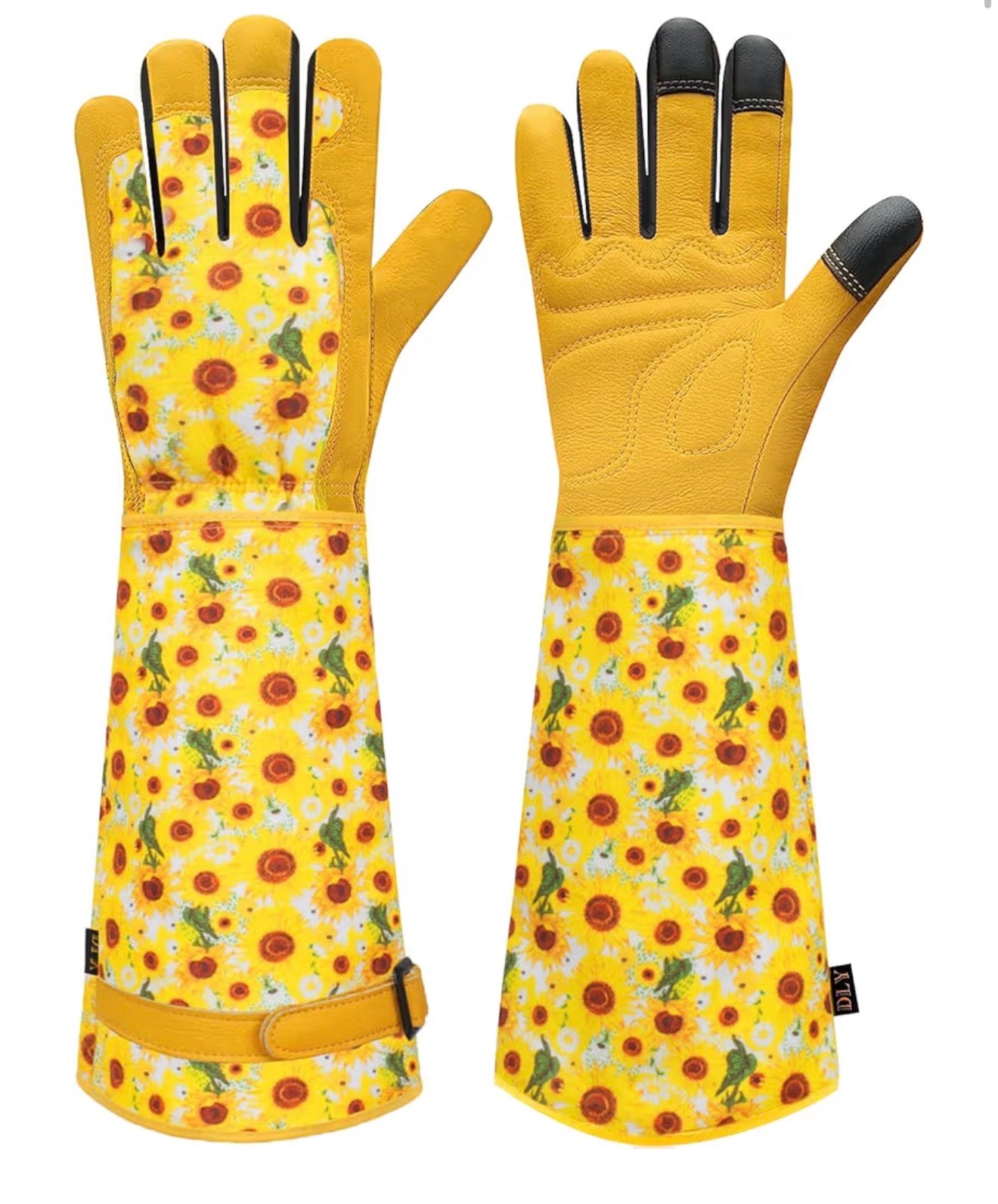 DLY Thorn-Proof Leather Gardening Gloves for Women with Forearm Protection