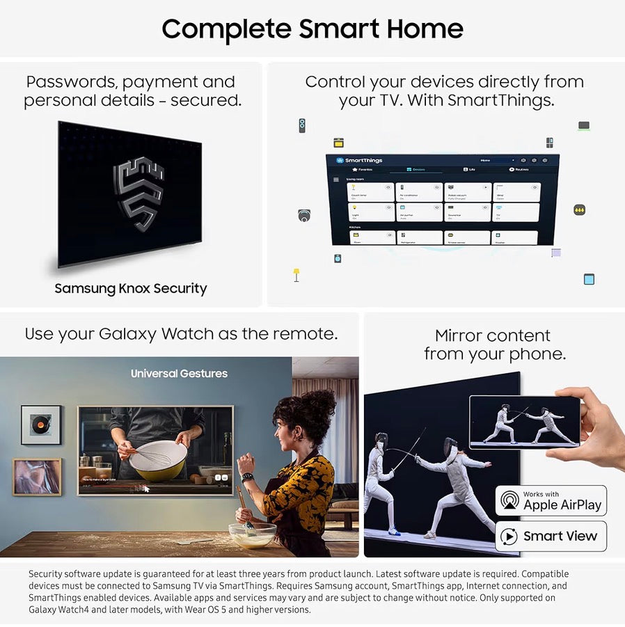 Samsung 55-Inch S84F 4K OLED Smart TV 120Hz Dolby Atmos Vision AI