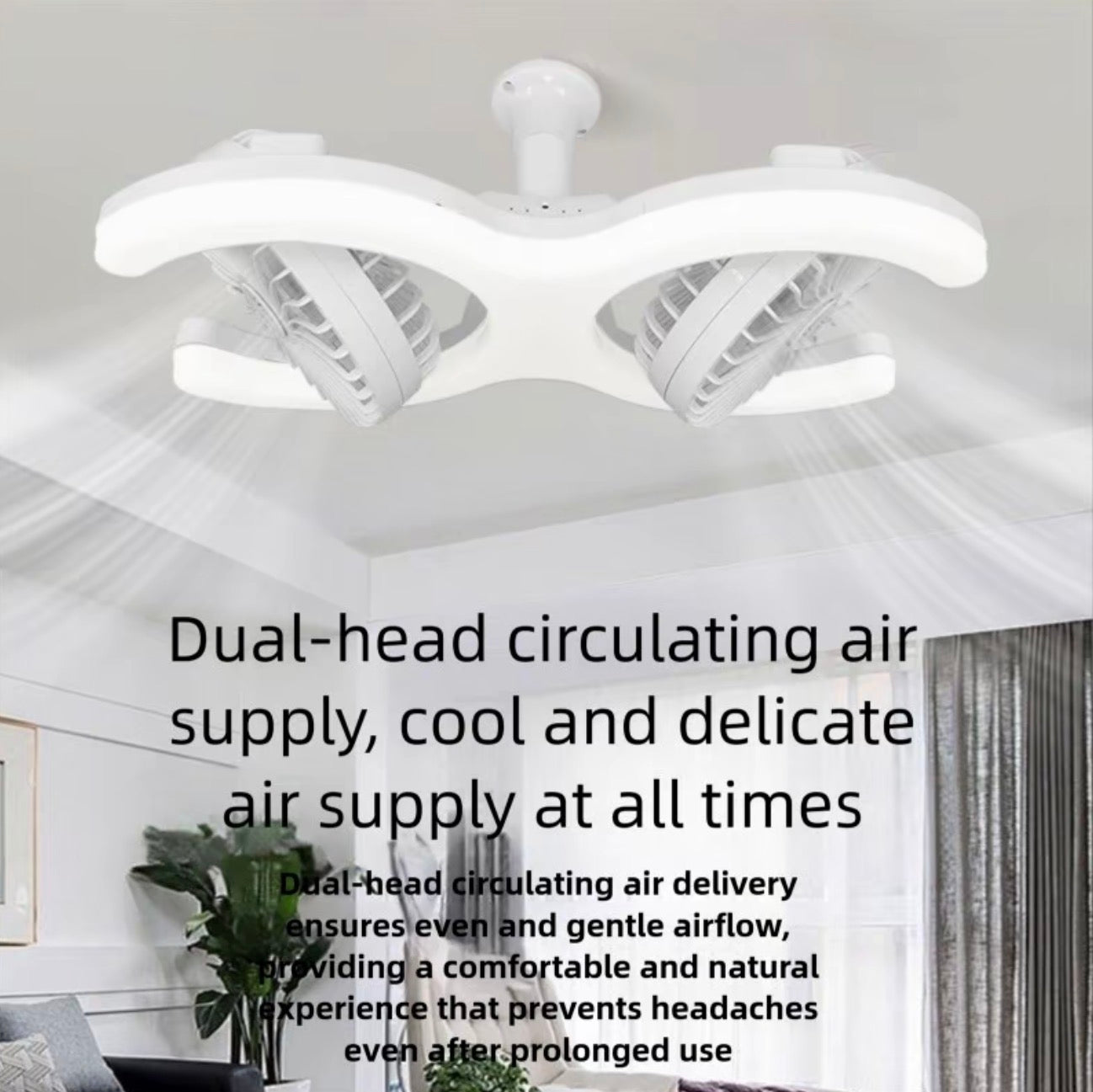 E27 E26 Screw Base LED Ceiling Fan Light with Remote