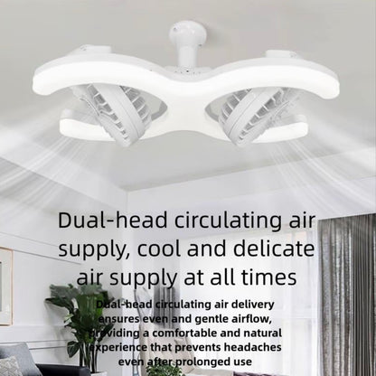 E27 E26 Screw Base LED Ceiling Fan Light with Remote