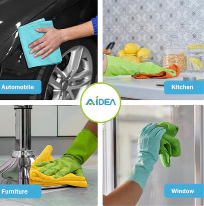 AIDEA Microfibre Cleaning Cloths 8 Pack
