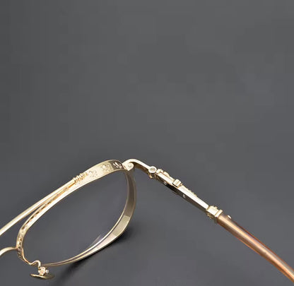 New Male and Female Pilot Glasses Frame Outdoor Leisure Brand Design High Quality Fashion Luxury Optical Prescription Eyeglass