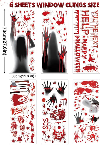 WOHOHOHO 202-Piece Bloody Halloween Decorations Set | Minja Superstore