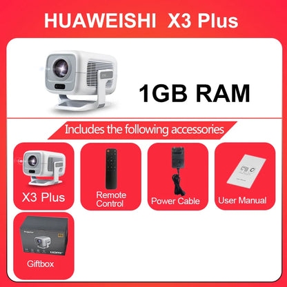 4K Projector Android Native Portable 1080P Auto Focus 600ANSI Video Home Cinema Outdoor Hd Led Projetor