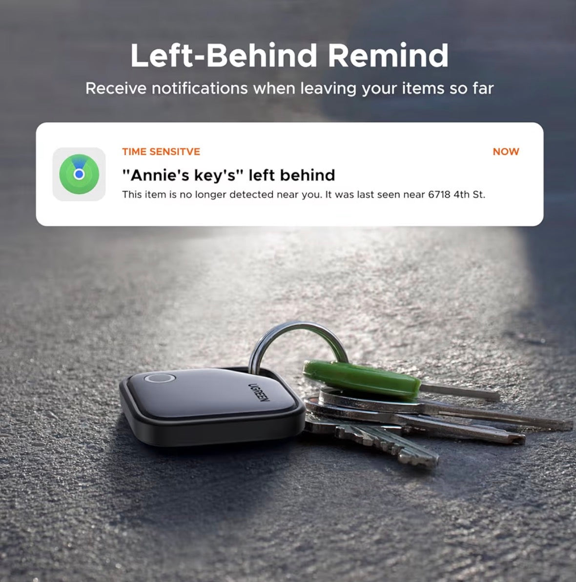 UGREEN FineTrack 4-Pack Tracker Tags Apple Find My 2-Year Battery