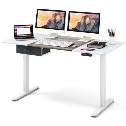 Electric Height-Adjustable Standing Desk with Integrated USB Charging: Enhance Your Workspace Comfort and Productivity