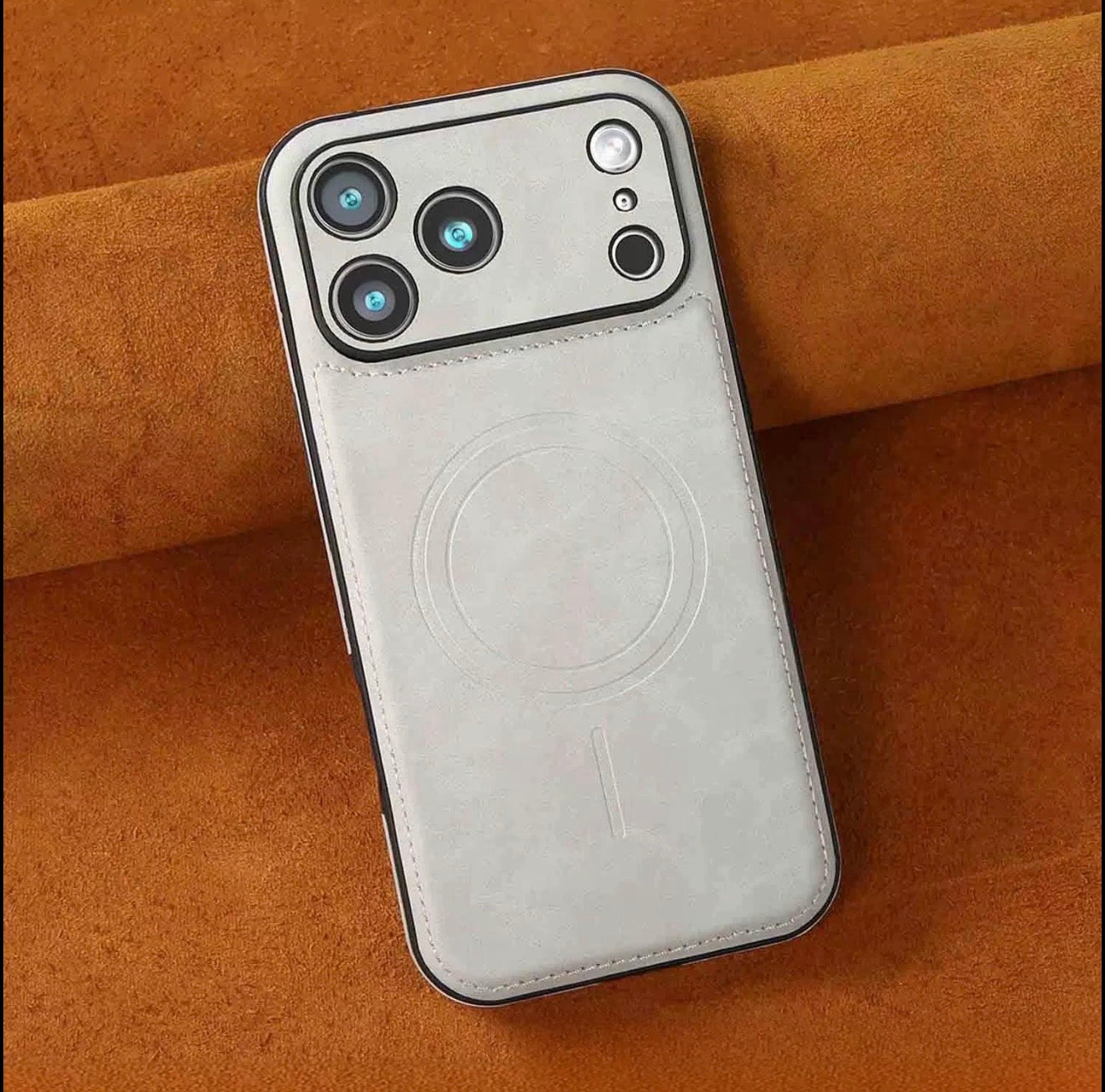 Premium Vegan Leather Case for iPhone 17 Pro Max and iPhone 13 to 17 Series