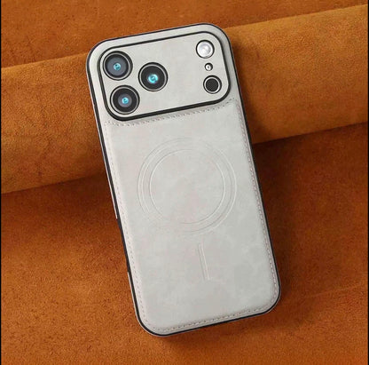 Premium Vegan Leather Case for iPhone 17 Pro Max and iPhone 13 to 17 Series