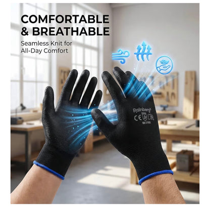 DLY Thorn-Proof Leather Gardening Gloves for Women with Forearm Protection