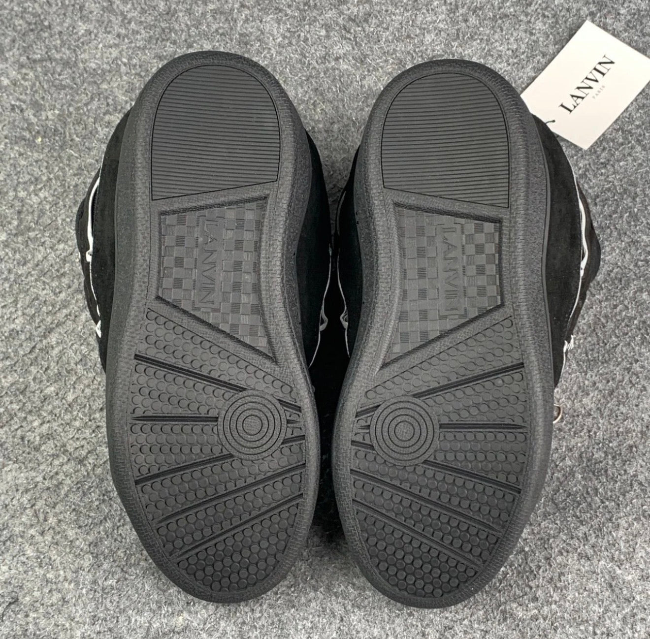 Lanvin Curb Sneakers 'Black Grey'