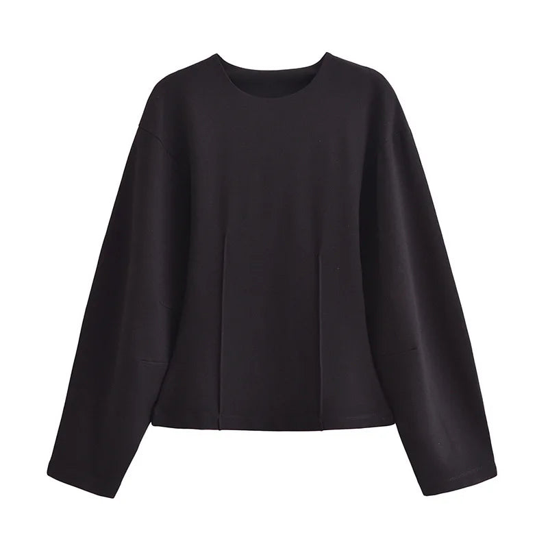 Women'S Two Pieces Set Pant Sets Crop Long Sleeve Sets Elegant Women'S Suits High Waist Wide Leg Trousers Outfit Streetwear